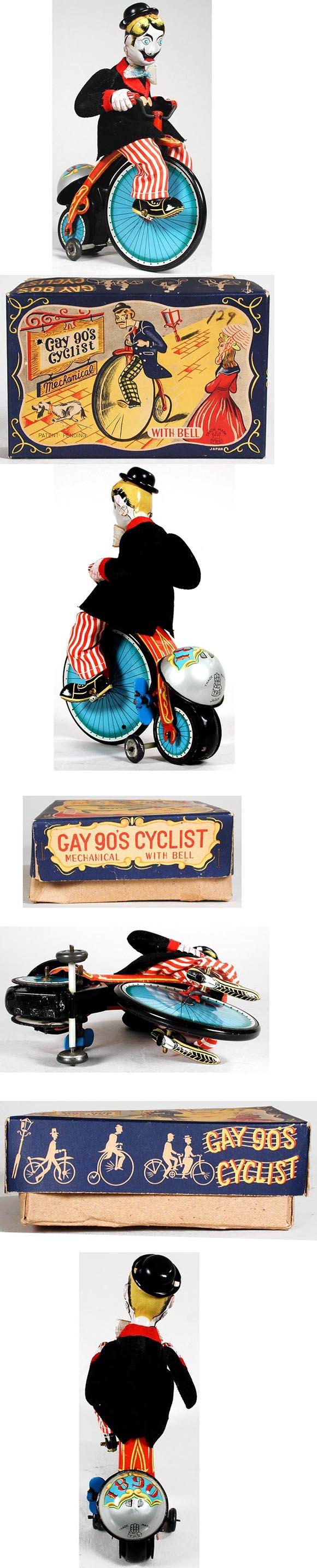 c.1955 T.P.S., Gay 90's Cyclist in Original Box